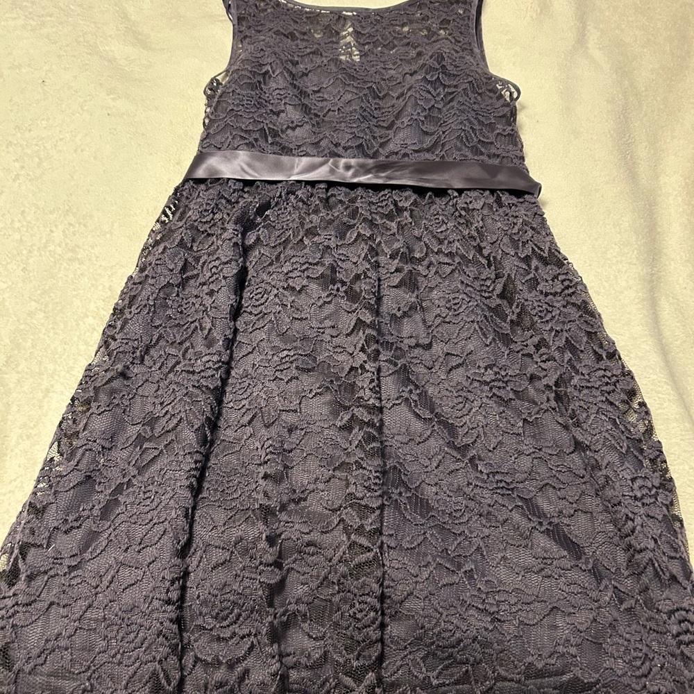 Simply Liliana Plum Lace Midi Dress